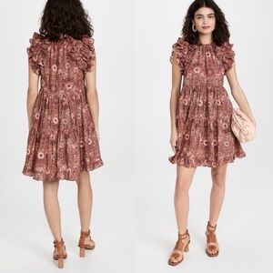 Ulla Johnson Adele Dress Rosebud NWT Bohemian Wedding Guest Autumn Fall Party